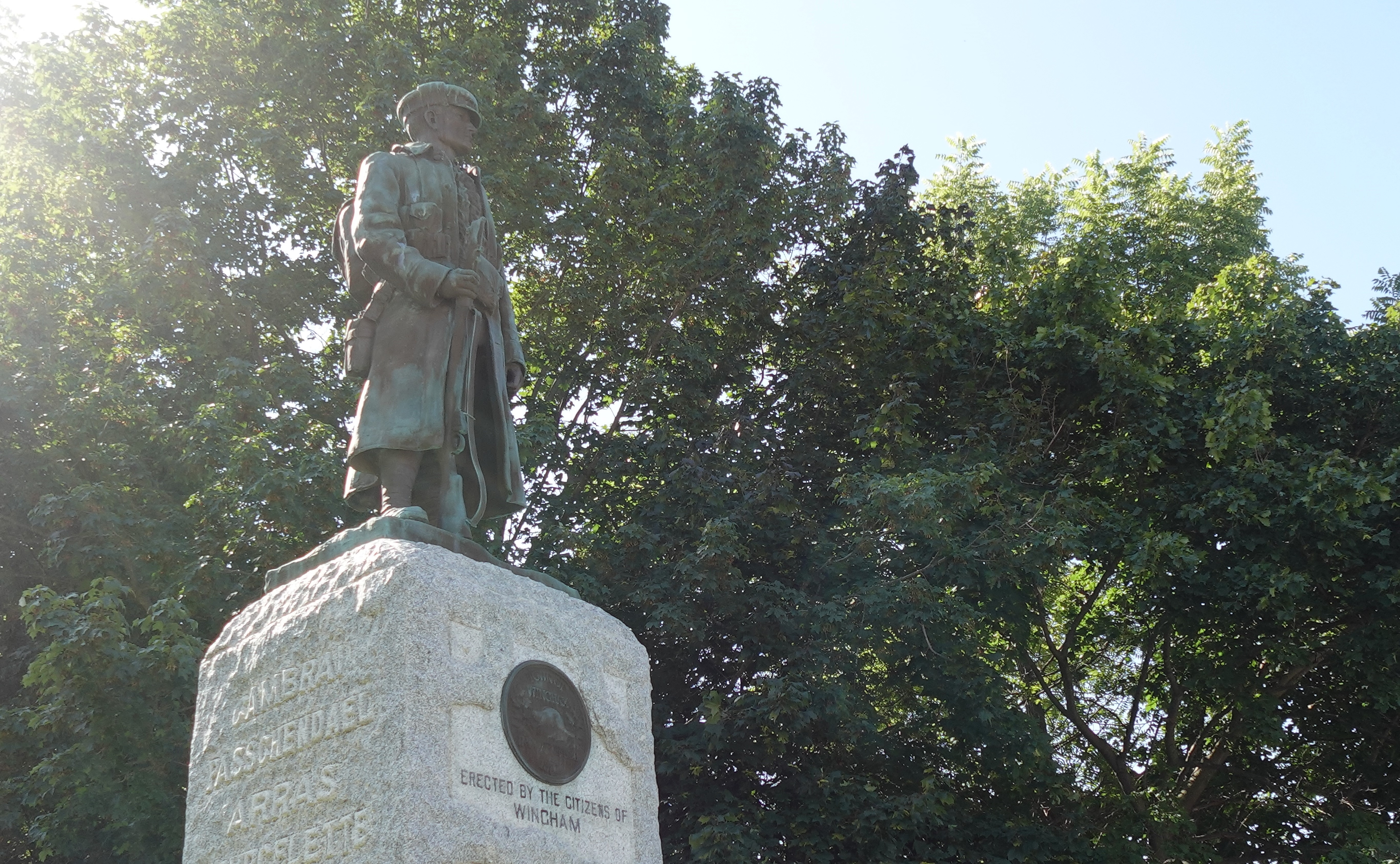 A photo of the Wingham Cenotaph